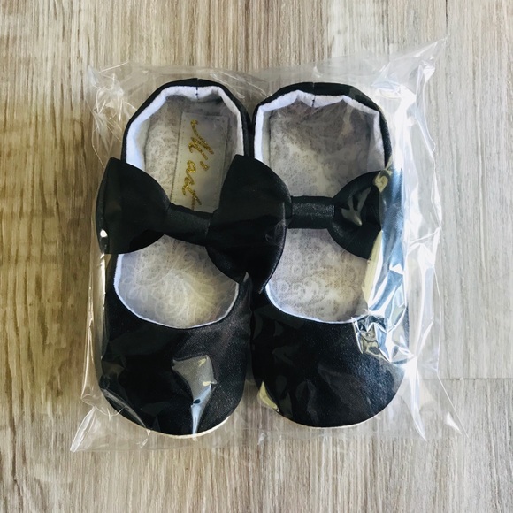 baby girl black ballet shoes